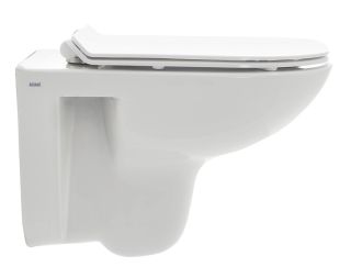 Подвесной унитаз AQUAme AQM2008 с крышкой-сиденьем белый глянцевый